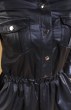 DIVINA BLACK LEATHER DRESS