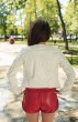 DIVINA RED LEATHER SHORTS
